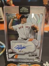 2025 Topps Chrome Black Ivory Autographs Roger Clemens #IVA-RC card
