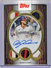 2025 Topps Five Star Quintuple Relic Autographs Dylan Crews #QRA-DC card