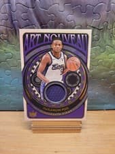 2024-25 Panini Court Kings Art Nouveau Relics De'Aaron Fox #AN-DFX card