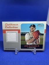 Lance McCullers Jr. 2019 Topps Heritage Clubhouse Collection Relics card