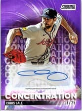 2025 Stadium Club Concentration Autographs Chris Sale #TVA-CS card