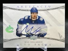 2024-25 Upper Deck Artifacts Autograph Facts Nils Hoglander #AF-NH card