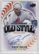 2024-25 Upper Deck Premier Old Style Signatures Owen Nolan #OS-ON card