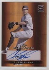 Chase Burns 2024 Leaf Electrum Baseball Base Autograph card