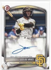 2025 Bowman Prospects Autographs Leo De Vries #BPA-LD card