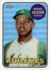 2019 Topps Complete Set Chrome Greatest Card Reprints Reggie Jackson #14