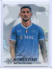 Matteo Politano 2025 Topps UEFA Ultimate Stage Chrome card