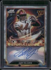 2025 Topps Cosmic Chrome Solar Flares Signatures Terry McLaurin #SFS-TML card