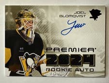 2024-25 Upper Deck Premier Premier Rookie Auto Jersey Joel Blomqvist #PRA-BL card