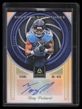 2025 Panini Luminance Shutter Signatures Tony Pollard #19 card