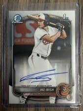 2025 Bowman Draft Chrome Prospect Autographs Ike Irish #CPA-II card