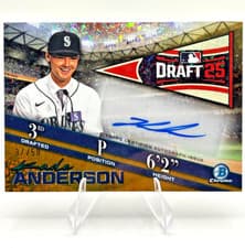 Kade Anderson 2025 Bowman Draft Bowman Draft Night Autographs card