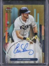 2025 Finest Autographs Evan Longoria #FA-EL card