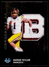 2025 Bowman University Chrome Lettered Up! Darius Taylor #LU-12 card