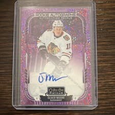 2025-26 O-Pee-Chee Platinum Rookie Autographs Oliver Moore #R-OM card