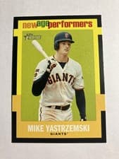 Mike Yastrzemski 2020 Topps Heritage New Age Performers card