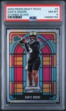 2025 Panini Prizm Draft Picks Stained Glass Dante Moore #6 card