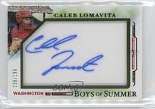 2025 Panini Boys of Summer Jumbo Acetate Signatures Caleb Lomavita #36 card