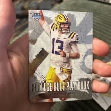 2025 Bowman University Chrome College Rule Playbook Garrett Nussmeier #CRP-8 card