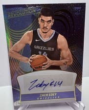 2024-25 Panini Revolution Rookie Autographs Zach Edey #RA-EDY card