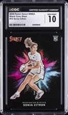 2025 Panini Select WNBA Black Color Blast Sonia Citron #10 card