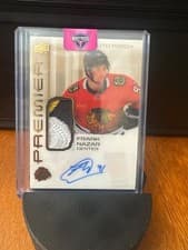 2024-25 Upper Deck Premier Acetate Auto Patch Rookies Frank Nazar #AR-FN card