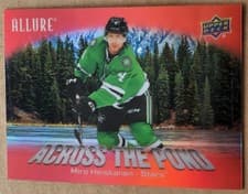 2024-25 Upper Deck Allure Across the Pond Miro Heiskanen #ATP-9 card