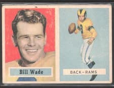 Bill Wade 1957 Topps card