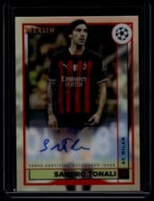 Sandro Tonali 2022 Topps Merlin Chrome UEFA Club Competitions Autographs card