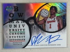 2024-25 Bowman University Chrome Eye Test Autographs Donavan Freeman #ETA-DF card