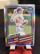 2026 Panini Stars and Stripes Prizm USA Connor Wells #40