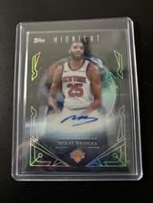 2025-26 Topps Midnight Midnight Sun Signatures Mikal Bridges #MS-MB card