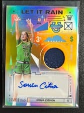 Sonia Citron 2024-25 Bowman's Best University Let It Rain Relic Autographs card