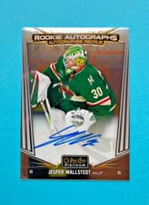 2024-25 O-Pee-Chee Platinum Rookie Autographs Jesper Wallstedt #R-JW card