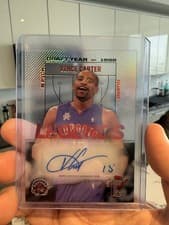 2025-26 Topps Signature Class Legends of Their Class Crystal Clear Autographs Vince Carter #LOTC-VC card