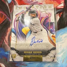 2025 Topps Inception Rookie & Emerging Stars Autographs Edgar Quero #RESA-EQ card