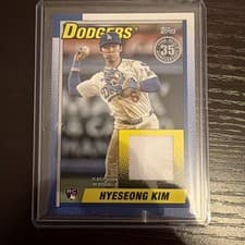 2025 Topps Update 1990 Topps Baseball Relics Hyeseong Kim #90RU-HK card