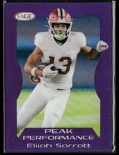 2026 SAGE Football Peak Performance Elijah Sarratt #PK-ES card