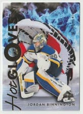 2025-26 Flair Hot Gloves Jordan Binnington #HG-11 card