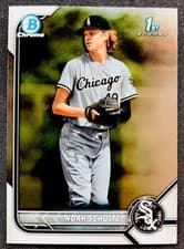 Noah Schultz 2022 Bowman Draft Chrome card