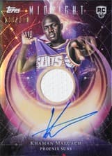 2025-26 Topps Midnight Rookie Jersey Autographs Khaman Maluach #RJA-KM card