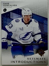 2024-25 Upper Deck Ultimate Collection Ultimate Introductions Gage Goncalves #UI-GG card
