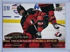 2025-26 Upper Deck UD Canvas Program of Excellence Brady Martin #C-258 card