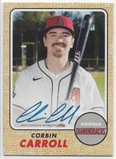2025 Topps Heritage 25th Anniversary Autographs Corbin Carroll #H25A-CC card