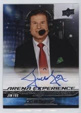 2024-25 Upper Deck Credentials Arena Experience Autographs Jim Fox #AE-JF card