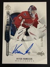 Vitek Vanecek 2020 SP Authentic card