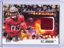 2025 Panini Absolute Holiday Suit Tez Johnson #HS-TJN card