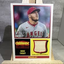 2025 Topps Heritage Clubhouse Collection Relics Mike Trout #CCR-MT card