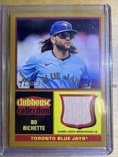 2025 Topps Heritage Clubhouse Collection Relics Bo Bichette #CCR-BB card
