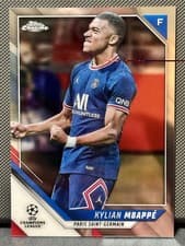 2021 Topps Chrome UEFA Champions League Kylian Mbappe #1